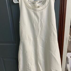 Brooks Brothers White Sleeveless Dress